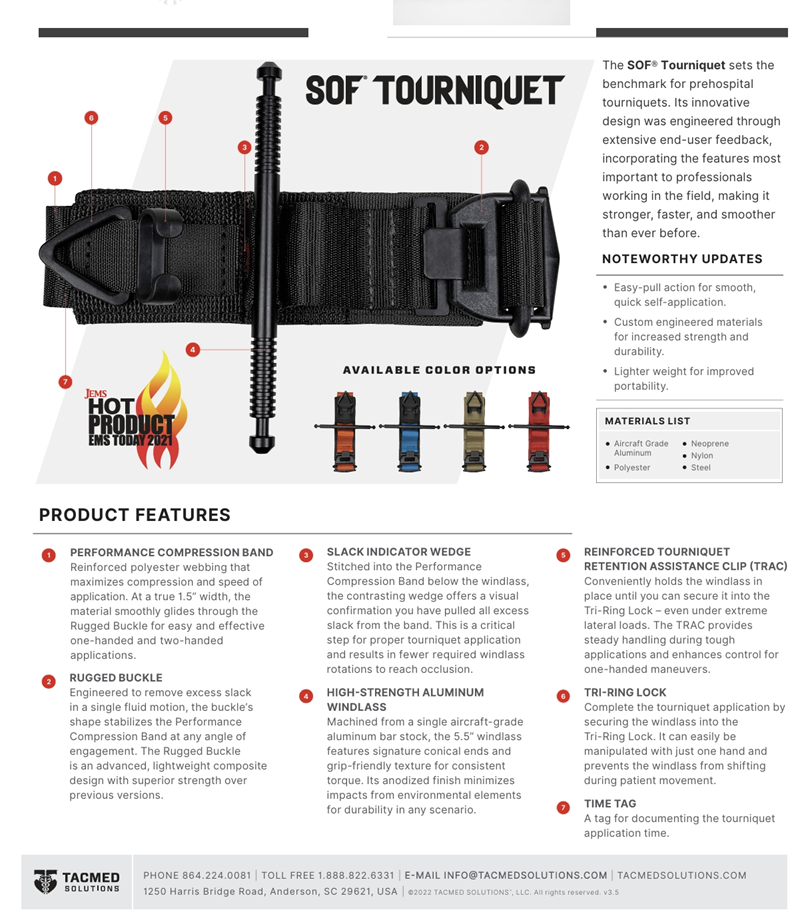 SOF Tactical Tourniquet