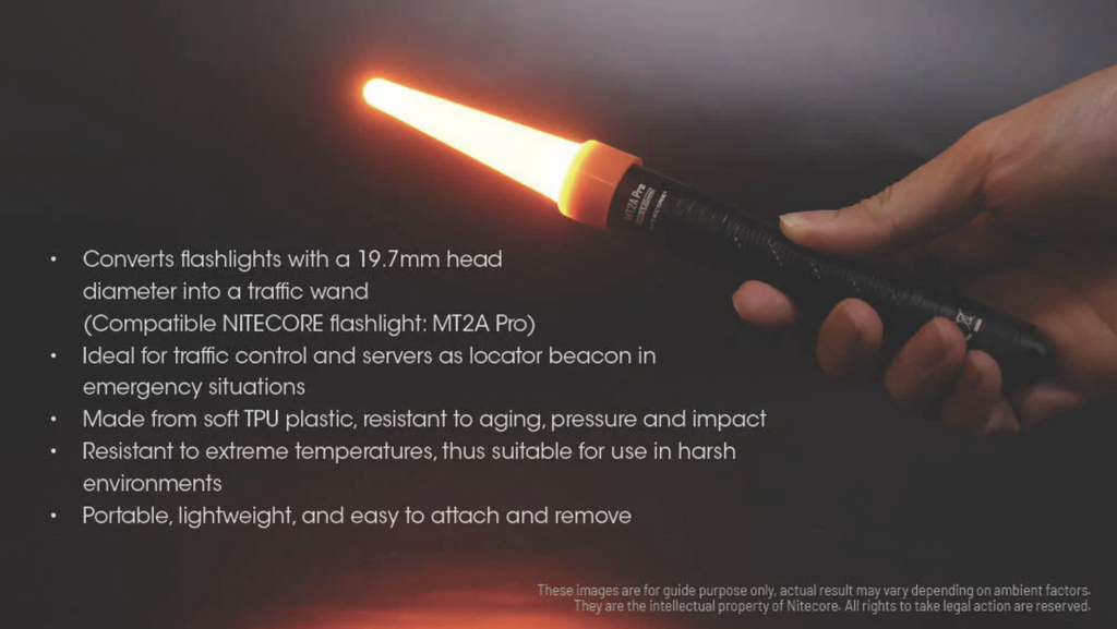Nitecore 20mm Traffic Wand (Orange)
